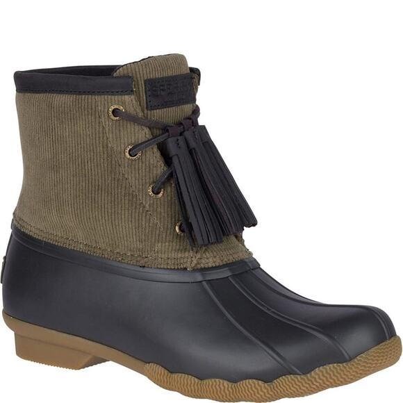 Sperry Saltwater Tassel Corduroy Duck Boots Women's sz 6 - Picture 1 of 10